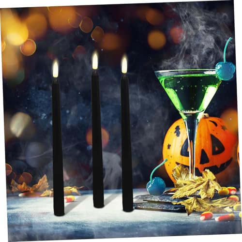 Velas LED de Halloween Mipcase, 6 lámparas sin llama eléctricas para decoración de interior 4