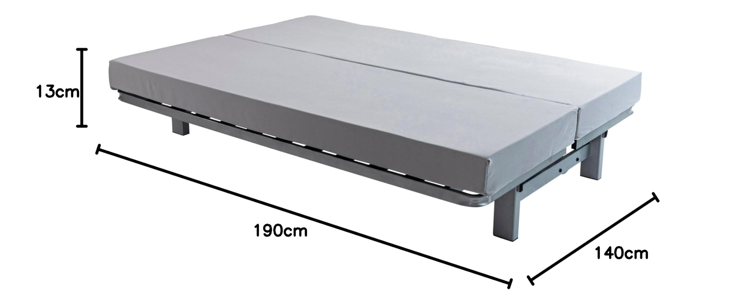 Terre de Nuit Matelas clic-clac Mousse 13 cm Le Fameux 140x190