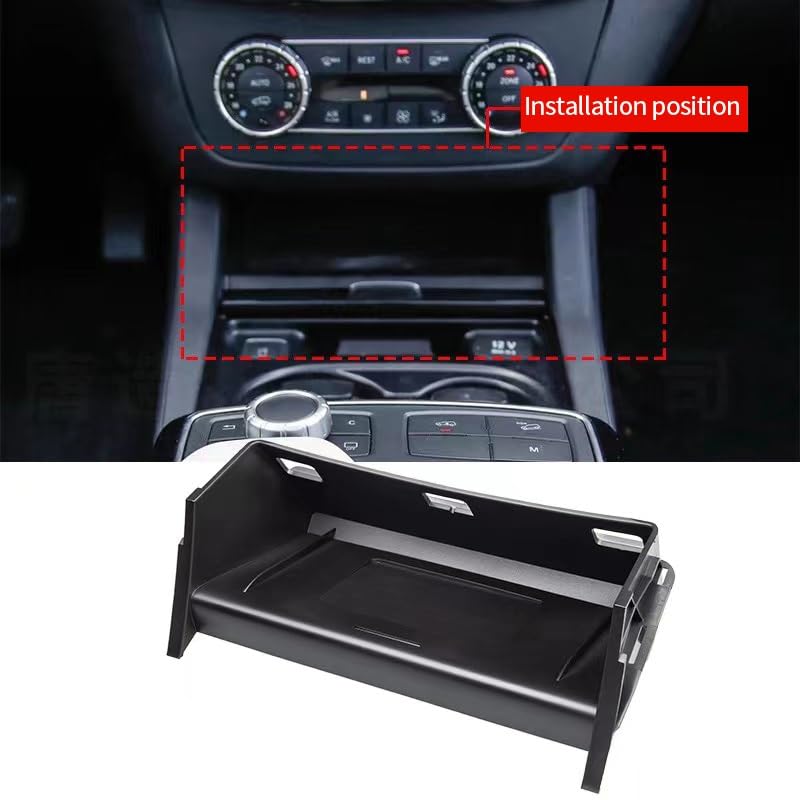 Bezprzewodowa ładowarka QI 15W szybka ładowarka do telefonu uchwyt na panel ładowania, dla mercedes-benz, dla W166 C292 X166 GLE350 GLS GL ML akcesoria Panel ładowania bezprzewodowego pojazdu(S