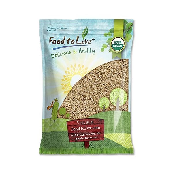 Organic-Rolled-Oats-10-Pounds-Old-Fashioned-100-Whole-Grain-Non-GMO-Kosher-Bulk-Product-of-the-USA Organic Rolled Oats, 10 Pounds – Old-Fashioned, 100% Whole Grain, Non-GMO, Raw, Kosher, Bulk Oats. Perfect for Morning Oatmeal and Overnight Oats. Sourced from the USA