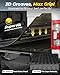 3W Truck Bed Mat Compatible with 2022-2025 2026 Ford Maverick Gas & Hybrid Car Accessories Vehicle Perfectly Flush All Weather Protection TPE Heavy Duty Pickup Car Bed Cargo Mat