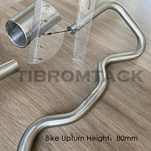 Titanium Bicycle Butterfly Handlebars, Made Of Ti Gr9 Alloy, Suitable For Mountain Bike/Mtb, Road Bike, Touring Bikes(Φ22.2Mm) #TOP3