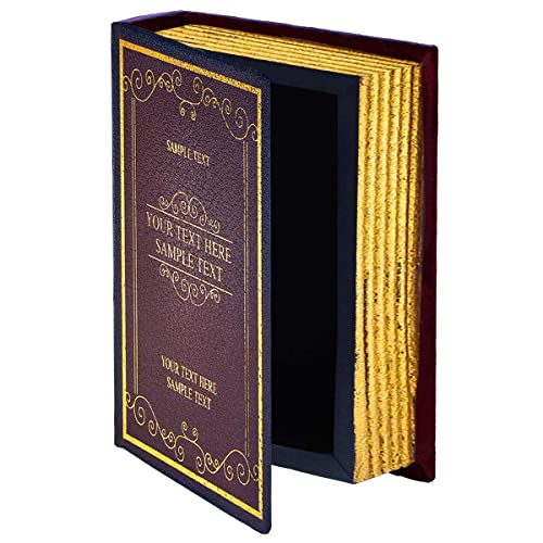 1 Stück Falsche Buchbox Vintage Aufbewahrung Buch Schmuck Aufbewahrung Verpackung Studie Buch Ornamente Holz Antik Klassisch Dekorative Falsche Buch, Für Studenten Büro Wohnkultur Cover