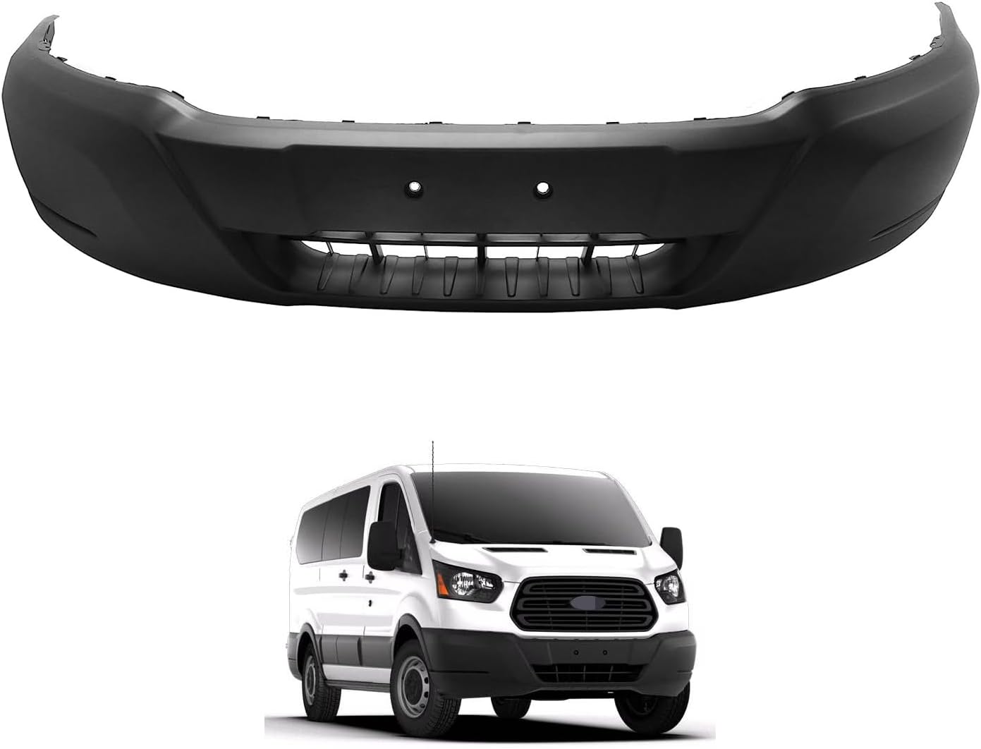 Front Lower Bumper Cover Compatible With 2015-2019 F-ord Transit 150 Transit 250 Transit 350,Replacement For FO1000707C CK4Z17757AA