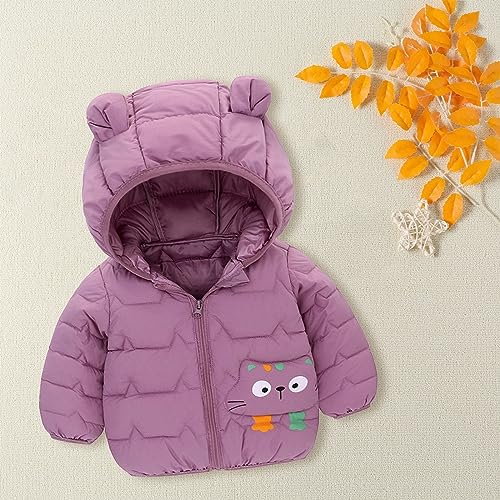 Girls Cotton Padded Warm Jacket Toddler Winter Jacket Boys Girls Winter Cute Hoodie Solid Vest Jacket With Pockets3