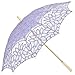 Produktbild MySchirm Designer Dekoschirm Hochzeitsschirm mit Baumwollspitze in flieder - romantischer Dekoschirm