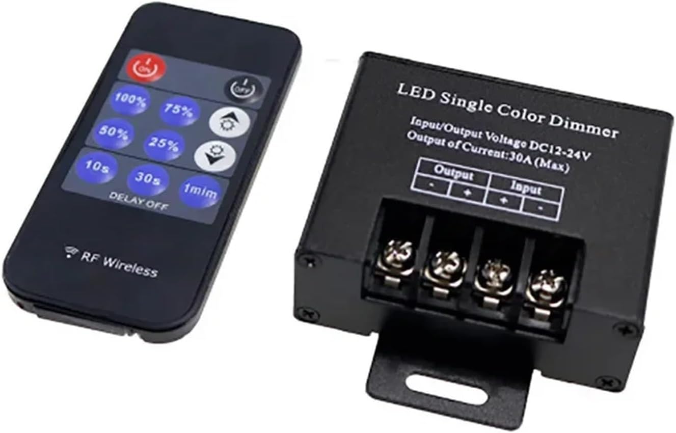 LED モノクロ調光器ワイヤレス LED コントローラ 11 キー リモコン輝度スイッチ LED ライトストリップ DC12V-24