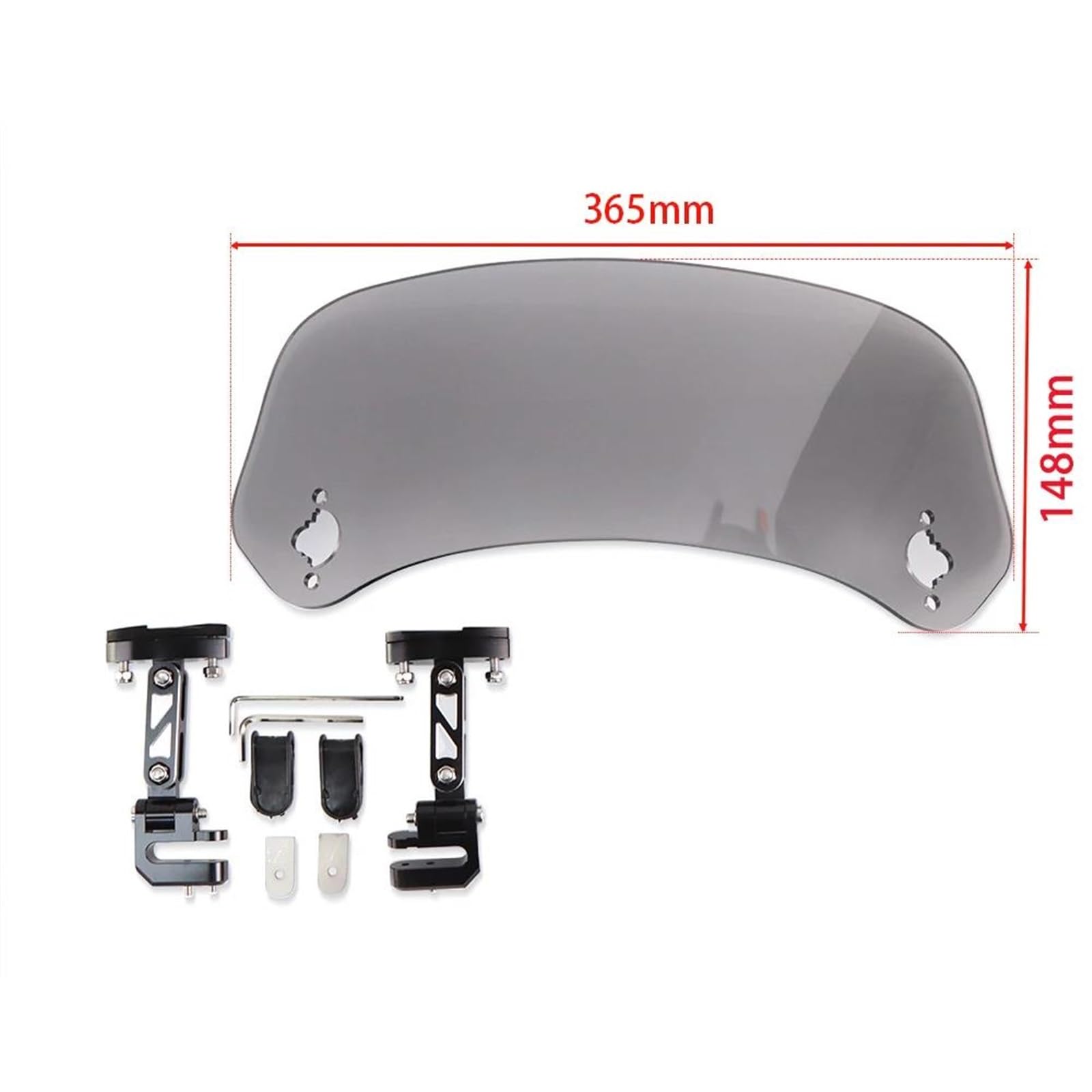 Copertura Per Parabrezza Moto Per BMW R1200GS Adventure 2009 F800 GS F650GS K 1200 S 800GS Estensione Parabrezza E Deflettori Del Vento Cupolino Paravento(Titanio,X-6)