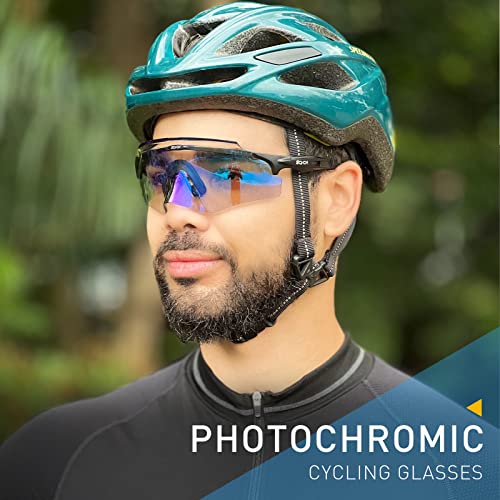 Scvcn Photochromic Cycling Glasses Men Women Wrap Around Sports Sunglasses Hd Mtb Bicycle Riding Mountain Bike Sunglasses #TOP1