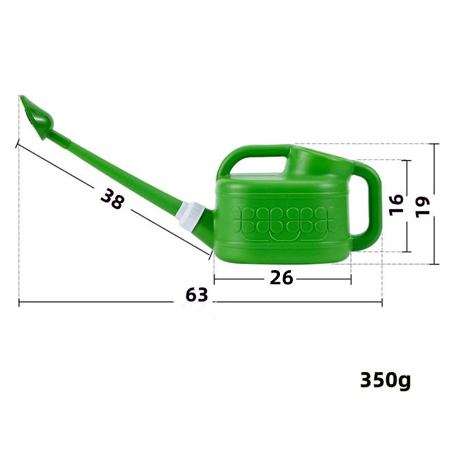 Arrosoir Arrosoir Grande Capacité Bec Étroit Amovible Récipient Jardinage PE Poignée Stable pour Plantes Suspendues Bureau Maison, 6L