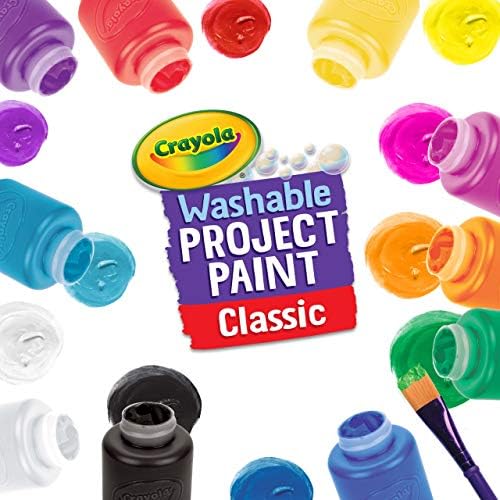Crayola 10 59ml Paint Jars Assorted Classic Colours Arts & Crafts - View 5