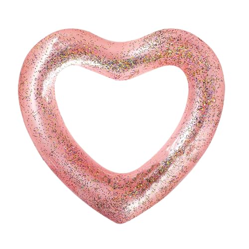 Flotteur de piscine coeur et anneau de natation pour adulte pour jeux aquatiques