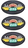 Friends TV Series Central Perk 3 1/2' Wide Embroidered Iron on Patch Set of 3