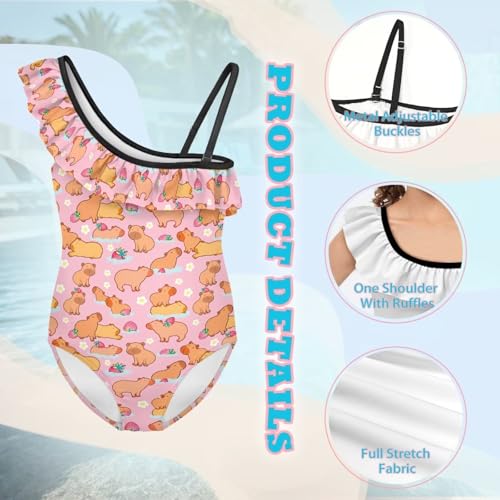 Image of Yzaoxia Girls One Piece Swimsuits Bathing Suit for Kids Swimwear 3-14Y