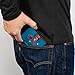 DC Comics Wallet, Bifold, Superman Down Punch Silhouette Pose Blues Reds Yellow, Vegan Leather