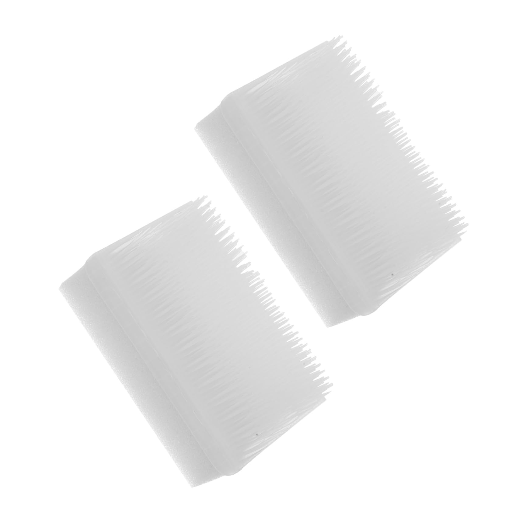 Set 2 Spazzole Sensoriali per Terapia Occupazionale Ragazzo Ragazza Disabilità Sensoriali Effetto Calmante e Attenzione Migliorata Clinica Portatile Bianco