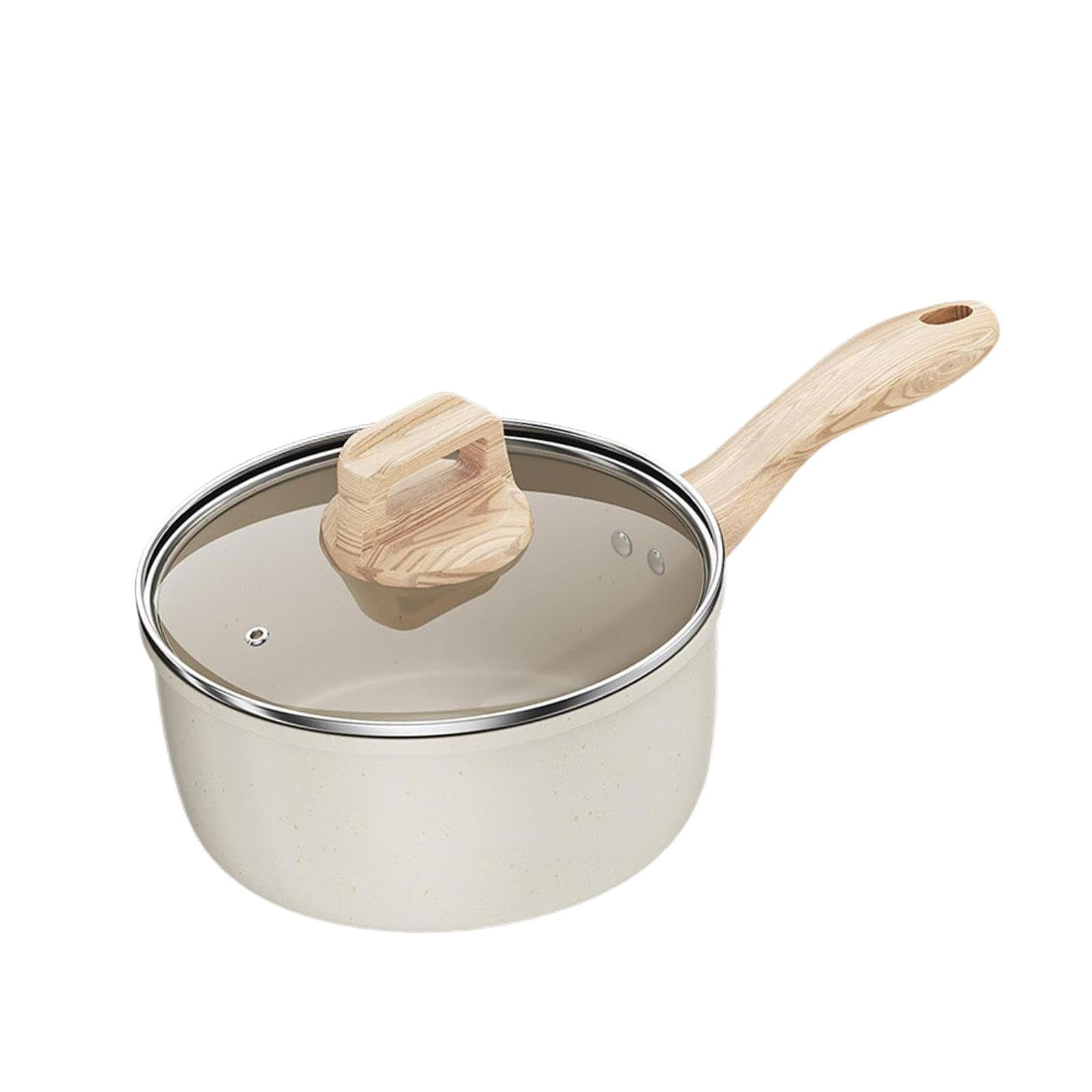 Pan à lait polyvalent avec longue manche et couvercle protecteur 16 cm