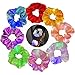 Produktbild LED Haargummis Blitz Scrunchies Mit 4 Lichtmodi Elastischer Bunte Glühen Haarschmuck für Mädchen Damen Frauen(8 Stück)