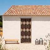 CATRAL Cortina Puerta Tonkin 60 Lineas Madera Exterior 90x200cm