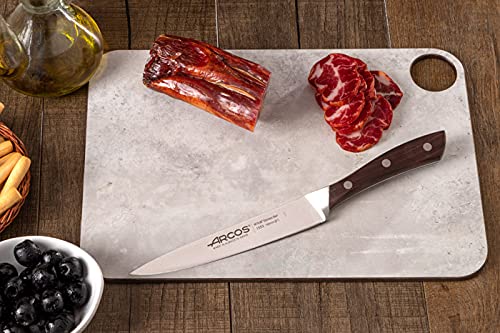 Arcos Series Natura - Kitchen Knife - Blade Nitrum Forged Stainless Steel 6" - Handle Rosewood Brown Color #TOP5
