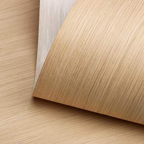 Edge Supply White Oak Rift Cut Wood Veneer Sheet, 24” x 96”, Peel and Stick, “A” Grade Veneer Face, Easy Application with 3M Self Adhesive Oak Veneer Sheet, Veneer Sheets for Restoration of Furniture