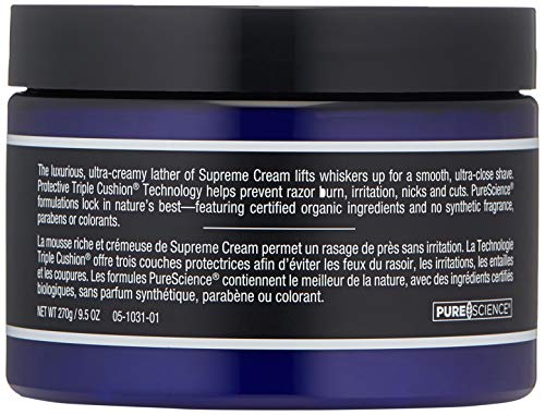 Jack Black - Supreme Cream Triple Cushion Shave Lather - Purescience Formula, Macadamia Nut Oil And Soy, Luxurious Shaving Cream, Hydrates Skin, Reduced Razor Burn- 9.5 Oz. #TOP1