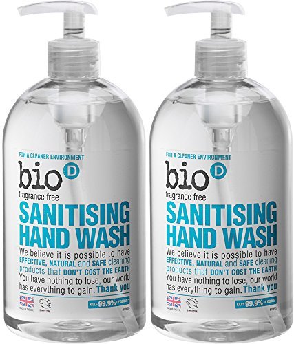 (2 Pack) - Bio-D - Sanitising Hand Wash | 500ml | 2 PACK BUNDLE