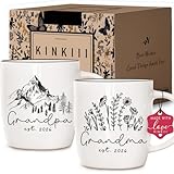 Promoted to Grandparents 2026 Coffee Mug Set, Est 2026 Grandma and Grandpa Coffee Cups, New Pregnancy Announcement Gift for Future Grandparents, Unique Baby Reveal Tea Mugs, 13Oz