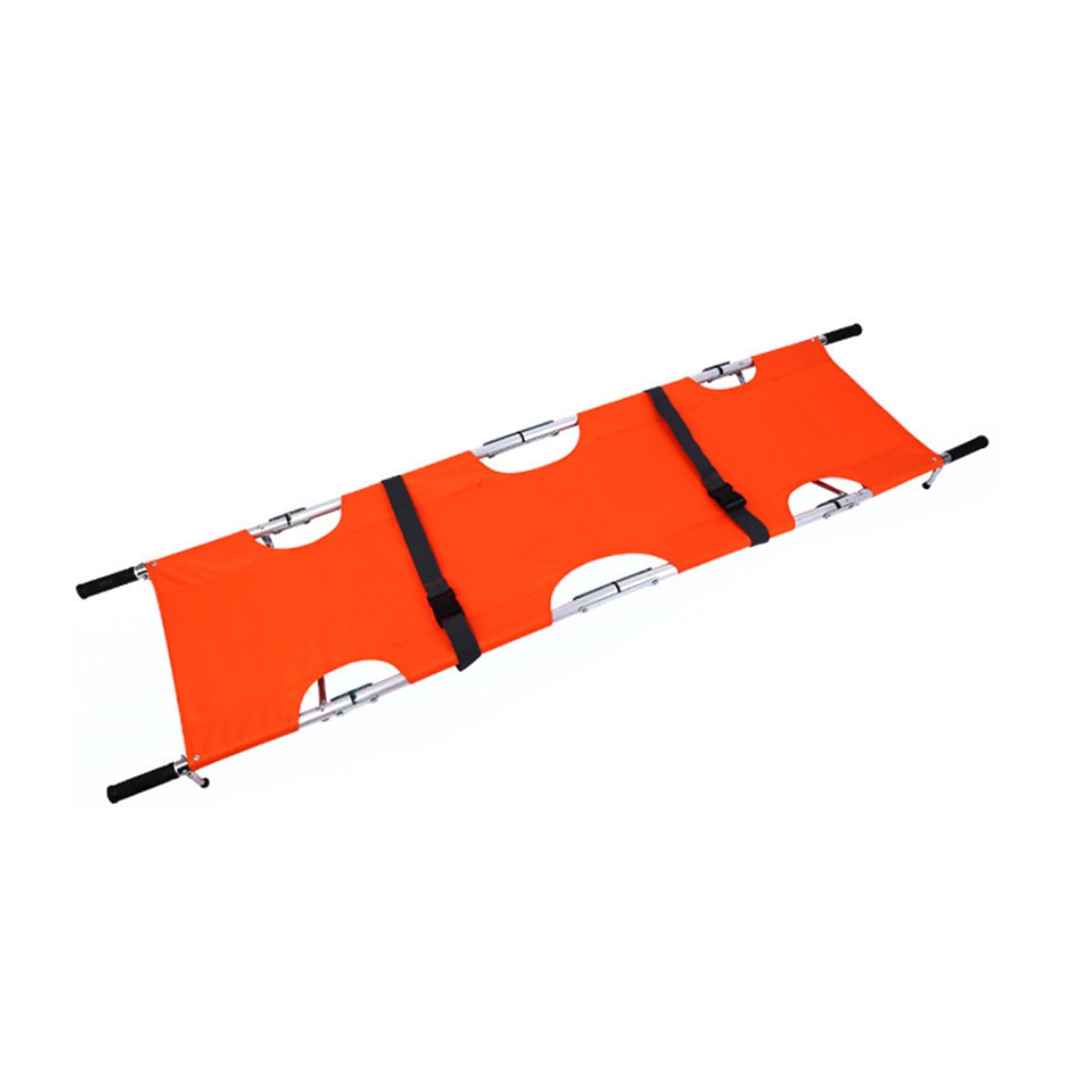Camilla De Rescate Plegable,espalda Rescate Emergencia Portátil | Con asa resistente y ruedas for facilitar el movimiento, for hospitales en casa(Orange,Aluminum alloy)