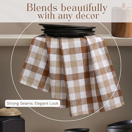 Image of Multi Dish Towels 4 Pack Combo, 18 inchx26 inch, Quick Drying Cloths, 100% Cotton, Absorbent Wash Rags, Washable, Reusable Cleaning Towels for Dishes, Kitchen Drying Use - Multi Pack
