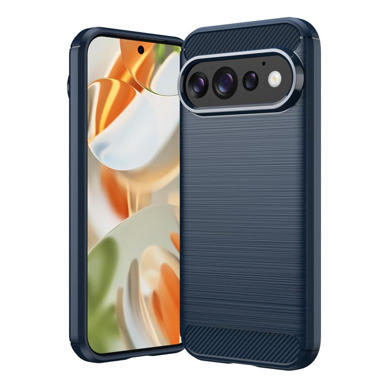 Image of Basic Case for Google Pixel 11 (Carbon Fibre Blue)