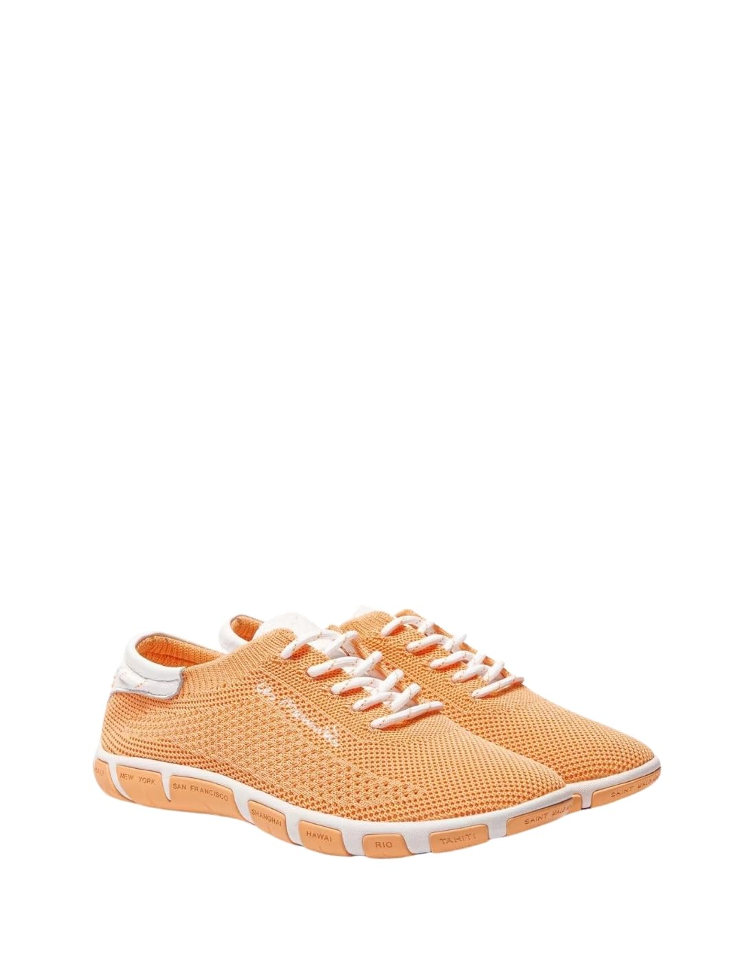 tbs Jazaria Segelschuh, Flyknit Eco PET, Melon+Blanc, Wechselfußbett, Q7C39 Gelb
