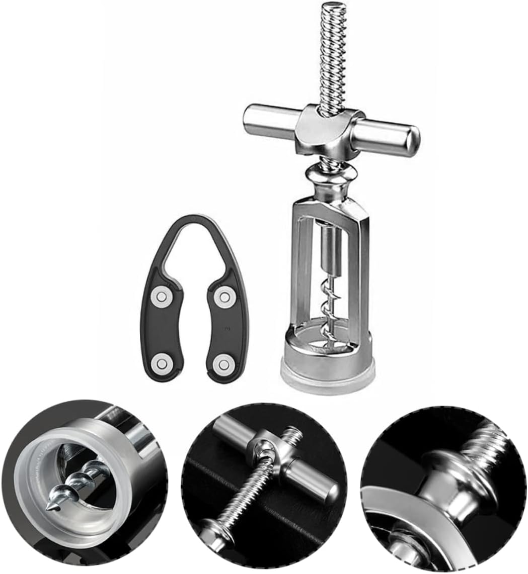 Manual Wine Corkscrew Zinc Alloy Bottle Opener for Red Wine