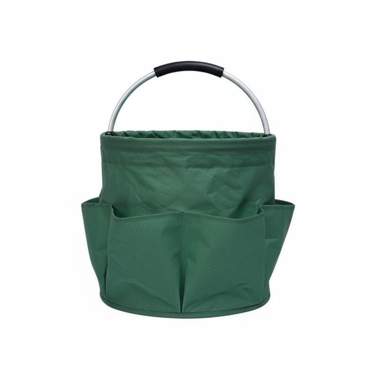 Textile Tool Tote Multiple Pockets Foldable Tool Carrier Foldable Supply Tote Large Capacity Multi-Pocket Gardening Bag, Dark Green-image-42