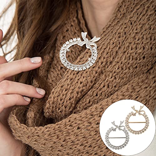 Ifundom Fibbia Sciarpa 2Pcs T- Shirt Clip