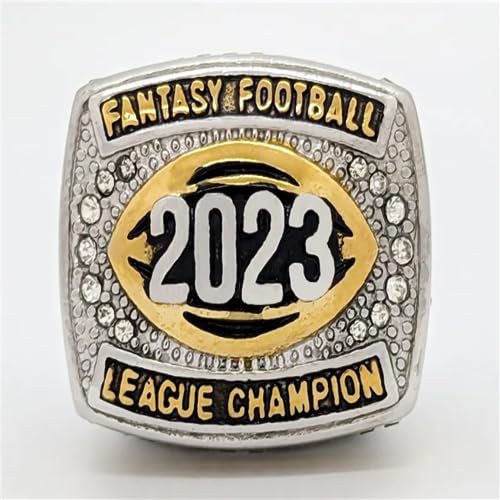 Kuseli 2023-2024 Fantasy Football Champiosnhip Ring FFL League Championship Ring for Fan's Souvenir Gift (11,Without Box)