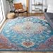 Safavieh CRS501T-9 Crystal Collection Area Rug, 9' x 12', Teal/Rose