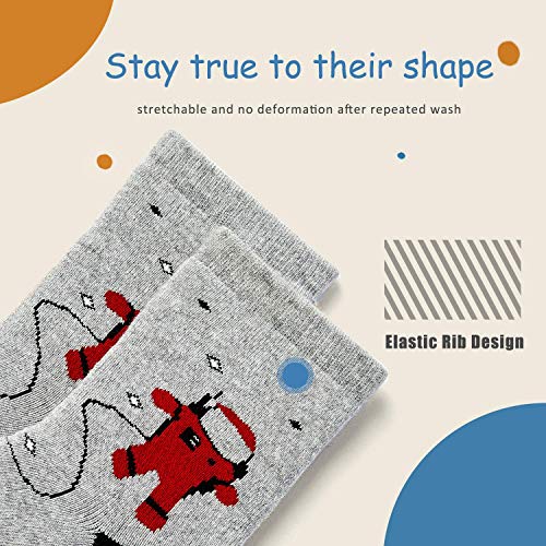 Kids Winter Socks Boys Warm Socks Thick Cotton Thermal Crew Socks for Boys 6 Pairs4