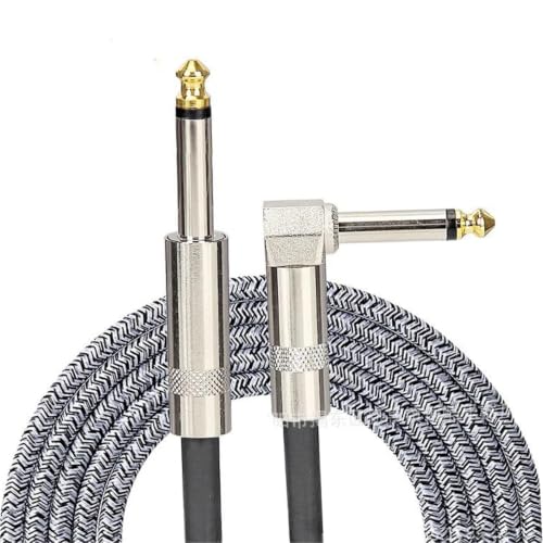 Cable de guitarra con conectores chapados en oro que eliminan el ruido