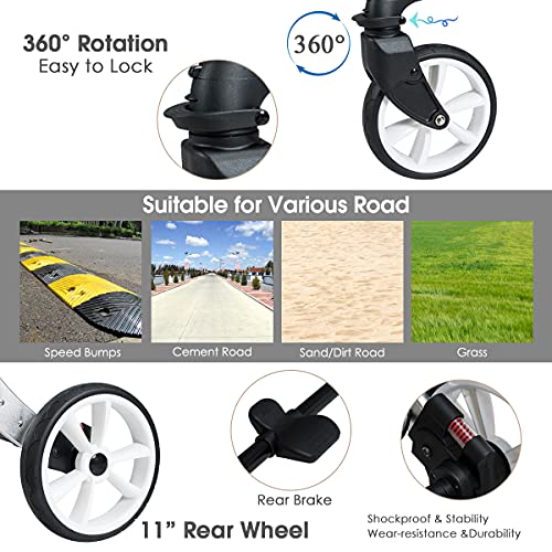 Honey Joy Baby Stroller, High Landscape Convertible Infant Bassinet Stroller, Adjustable Canopy & Backrest, Storage Basket, Foot Cover, Foldable Newborn Carriage Pram Stroller (Beige) #TOP7