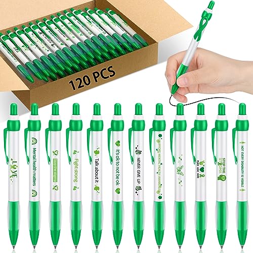 Bolígrafos Retráctiles Ctosree Conciencia Salud Mental 120 Pzs miniatura 1