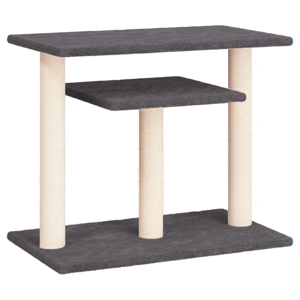 Postes rascadores para Gatos con Plataformas Gris Oscuro 62,5cm, LAPOOH Rascador Gato, Arbol Rascador para Gatos, Gatos Accesorios, Torre Gatos, Arranhador para Gatos, Casa para Gatos