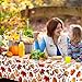 Lenyunge Fall Tablecloth,Maple Leaf Tablecloth 3pcs Waterproof Plastic Thanksgiving Tablecloth,Rectangle Fall Maple Autumn Tablecloth for Harvest Autumn Decorations, Orange and White