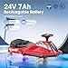 Kiddokidz Electric Drifting Go Kart for Kids Ages 3+, 24V Powered 360° Spin Ride-On Drift Racer Car, Safety and Simplified Drifting System, Upgraded Glowing Wheels(2 Spare LED Wheels Included), Red