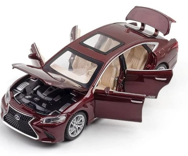 UUU Diecast Alloy Metal Pull Back 1:32 Scale Lexus LS500H Die-cast Car with Music & Lights for Kids (Multicolor)