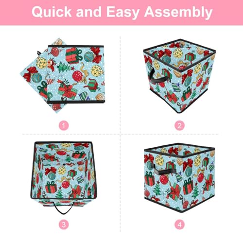 Boîte de rangement pliable en tissu cube pour placard et maison