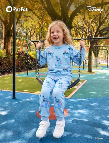 Image of Disney Outfits for Girls Long Sleeve Shirt Pocket Pant Toddler Sweatsuit