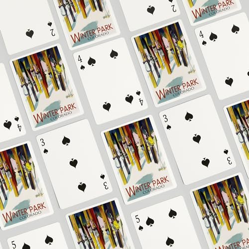 Baraja de poker Winter Park Colorado, 52 cartas miniatura 4