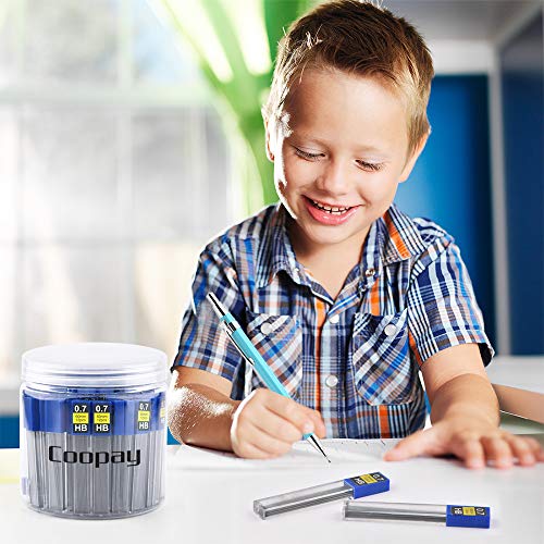 Coopay 600 Pieces Lead Refills 0.7 Mm Hb Break Resistant Mechanical Pencil Refills, 12 Pack Per Tube, 50 Tubes(0.7 Mm) #TOP4