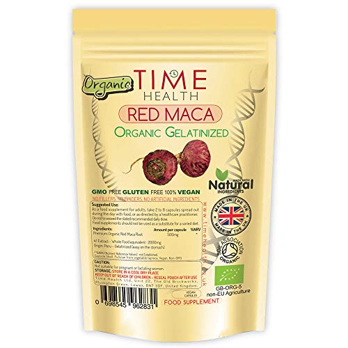Maca BIO: Poudre de racine de maca rouge sous forme de capsule, gélatinisée, certifié biologique, provenant des hauts plateaux des Andes du Pérou